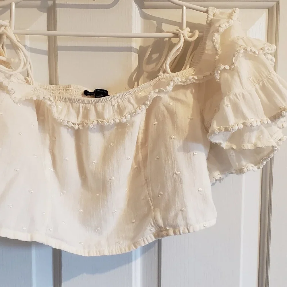 American Eagle Boho Crop Top Large - Picture 2 of 7